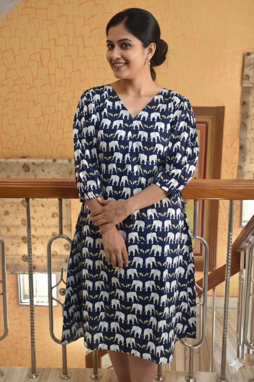 The Jaipuri Elephant Motif