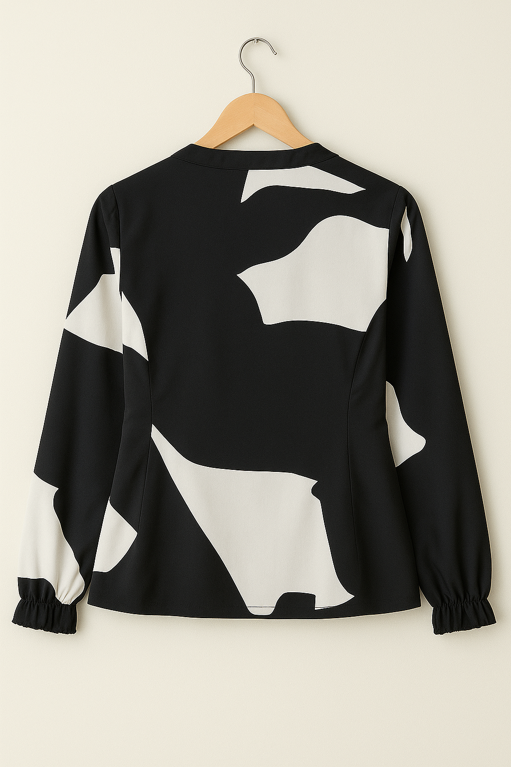 Monochrome Abstract Grid Shirt