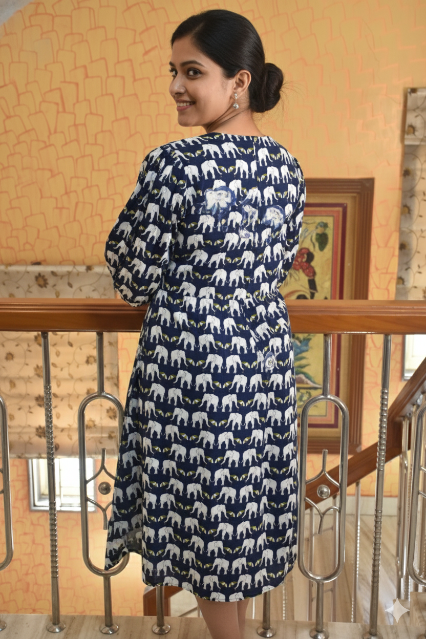 The Jaipuri Elephant Motif